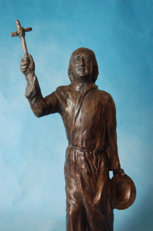 Small Bronze Edition of Marquette, Mississippi River Explorer and Jesuit Missionary